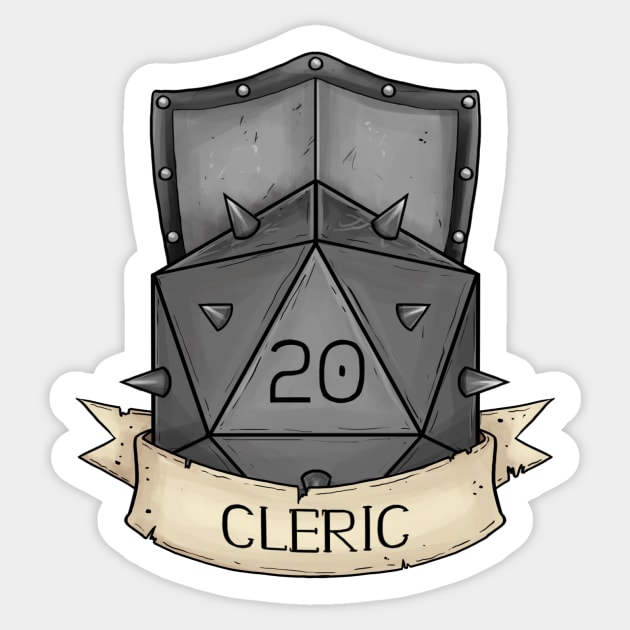 D20 - Cleric Sticker by Sheppard56